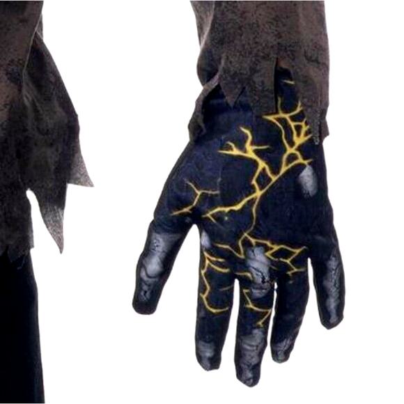 Extreme Scorched Zombie Deluxe Costume CHILD Sz S Lights& Scary Sound Halloween - Picture 8 of 17